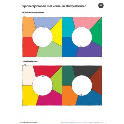 RR Kopieerblad "Spinnersjabloon met vorm- en staafjeskleuren"